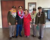 Congresswoman Amata with Daryleen Moi-Tuimaseve, Teuila Alailima-Utu, Mosese Lomu, and Faafouina Tsai.