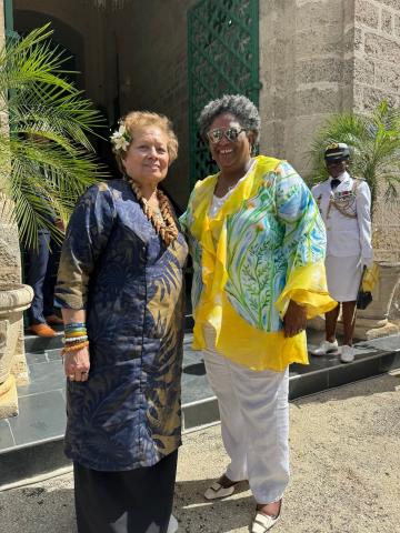 Congresswoman Amata and Barbados Prime Minister Mia Mottley