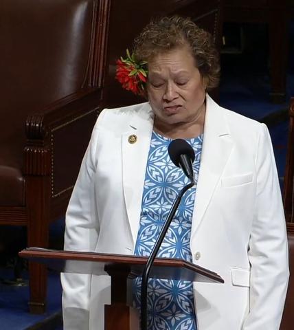 Amata speaking on House Floor