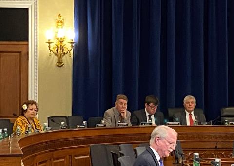Congresswoman Amata in hearing examining her Tuna Treaty Act