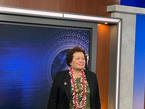 Congresswoman Amata recently in the Rayburn House Office Building