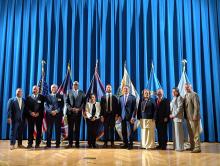 Territory Representatives and Governors with Secretary Burgum and federal officials at IGIA
